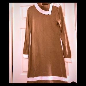 Super chic!! Calvin Klein knit sweater dress.